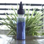 Blue glittery