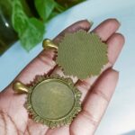 antique bronze pendant 18