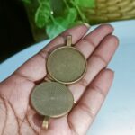 antique bronze pendant 22