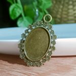 antique bronze pendant 27