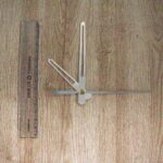 CLOCK HAND SILVER POINTED